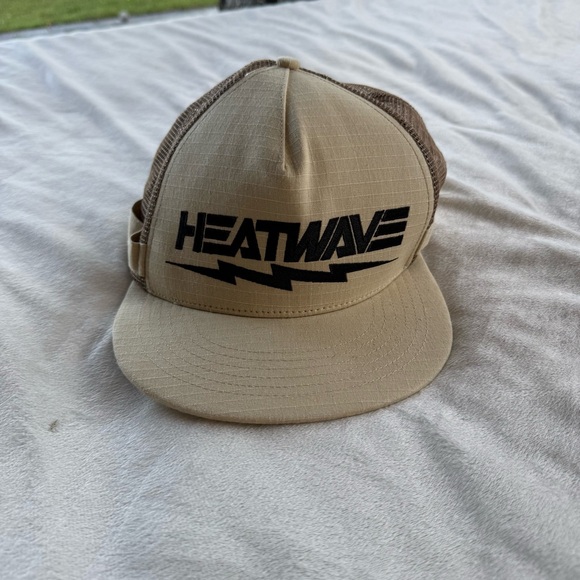 Heatwave visual men’s Tan and Brown hat adjustable snap back one size fits most - Picture 1 of 6